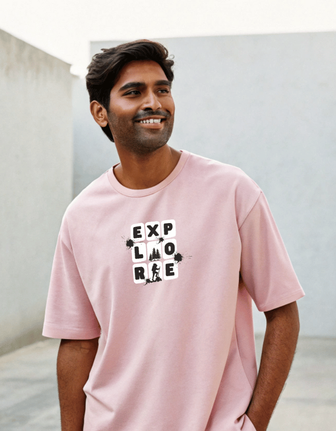 Men Lite & Comfy Oversized T-Shirt: 