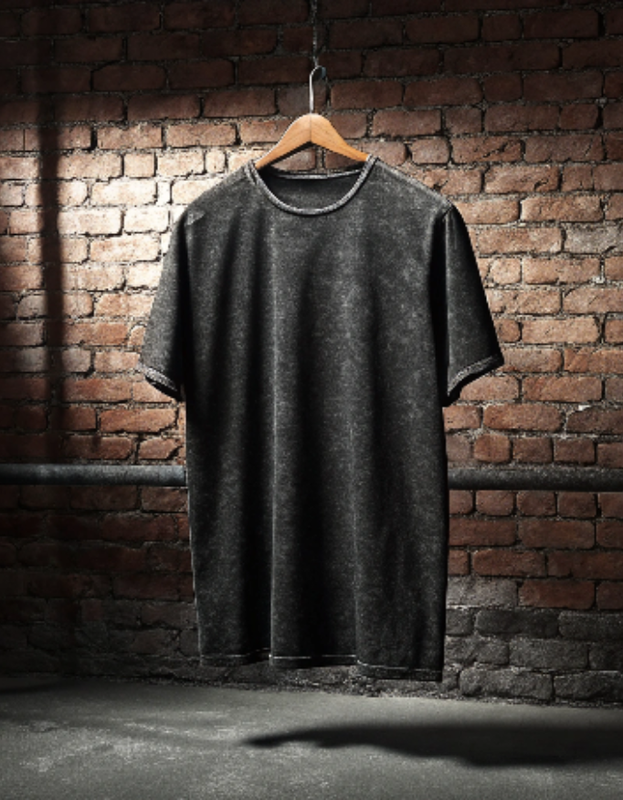 Heavy Drip Acid Washed Oversized T-Shirt