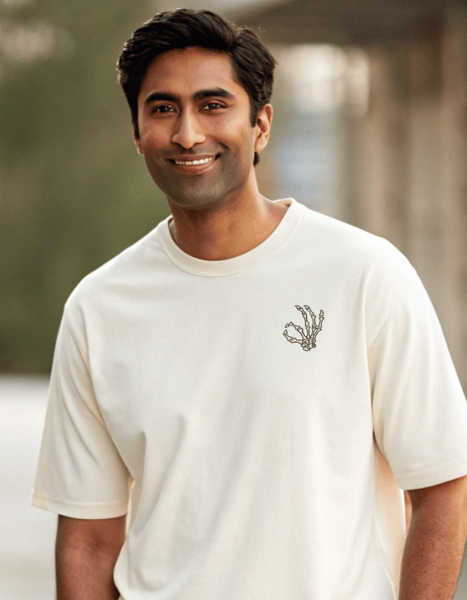 Men Heavy Drip Oversized T-Shirt "Everything is Okay"