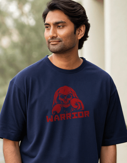 Men Heavy Drip Oversized T-Shirt "Warrior Within"