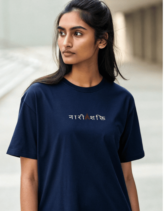 Women Lite Oversized T-Shirt "Naari Shakti"
