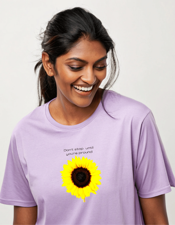 Women Lite Oversized T-Shirt "Don't Stop Until You Are Proud"