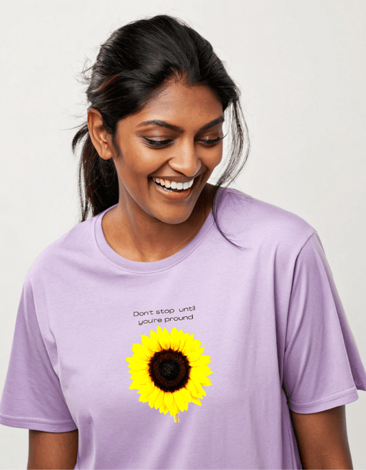 Women Lite Oversized T-Shirt "Don't Stop Until You Are Proud"