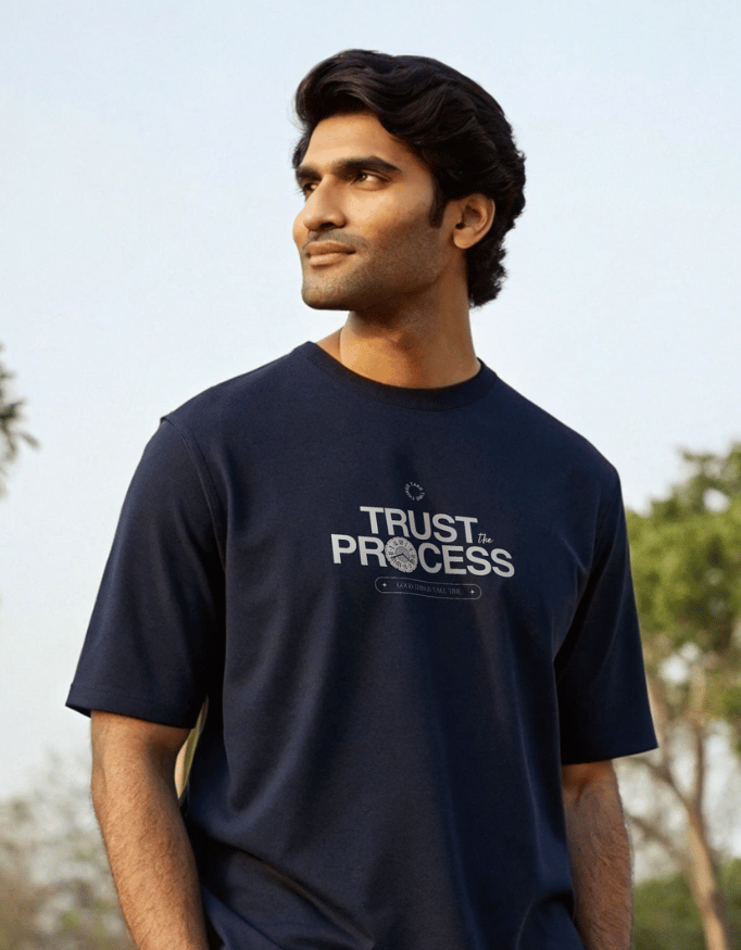 Men Lite Oversized T-Shirt "Trust the Process"