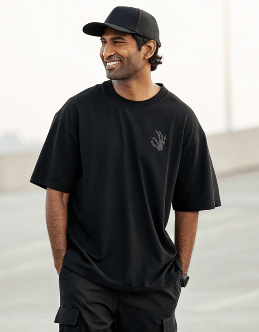 Men Heavy Drip Oversized T-Shirt "Everything is Okay"