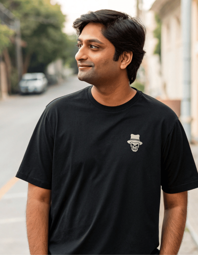 Men Heavy Drip Oversized  T-Shirt "Bite the Bullet"