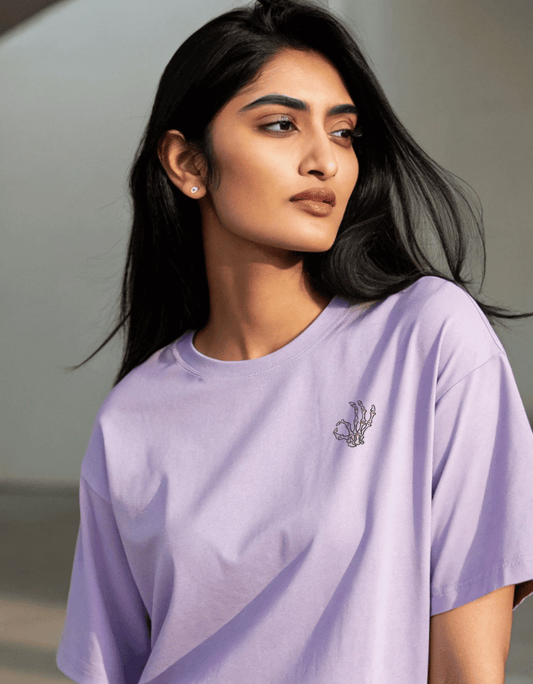 Women Heavy Drip Oversized T-Shirt "Everything Is Okay"