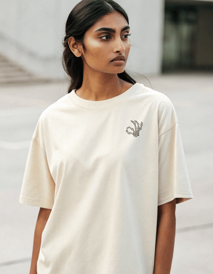 Women Heavy Drip Oversized T-Shirt "Everything Is Okay"