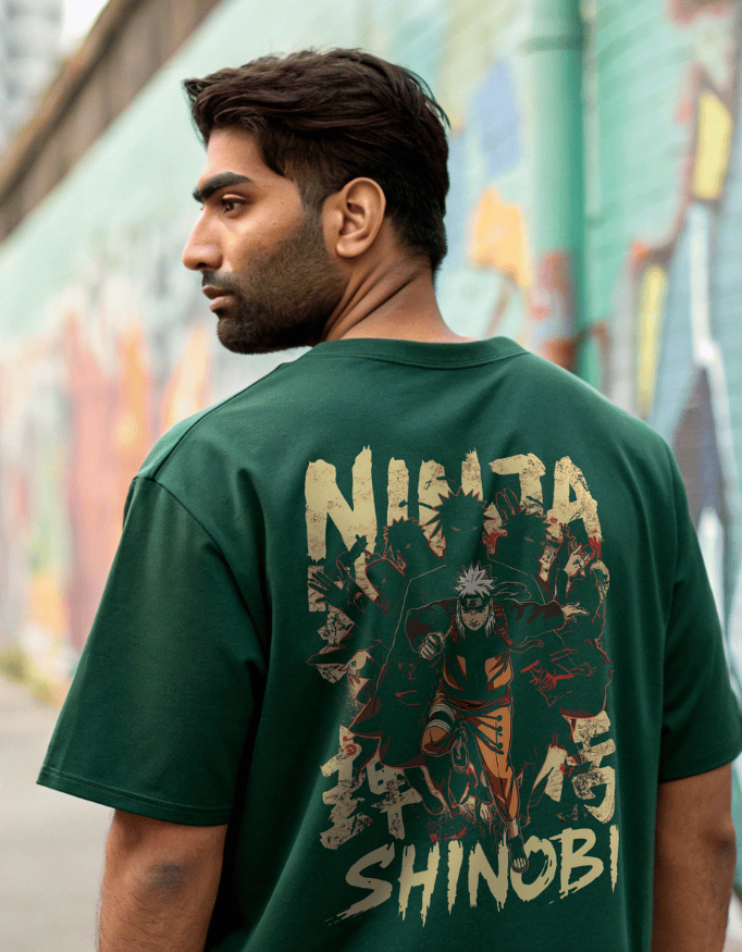Heavy Drip Oversized T-Shirt "Ninja Shinobi"