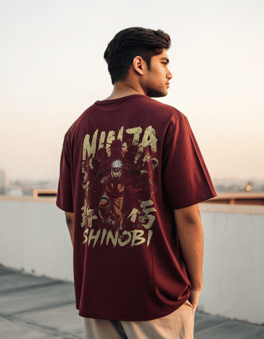 Heavy Drip Oversized T-Shirt "Ninja Shinobi"
