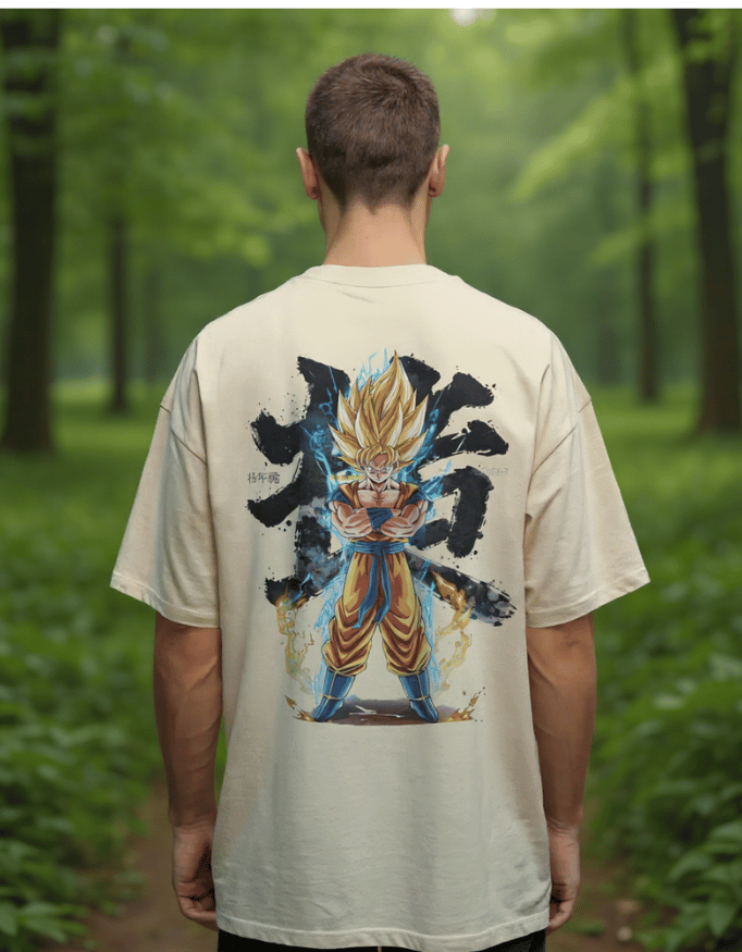 Heavy Drip Oversized T-Shirt "Saiyan Surge"