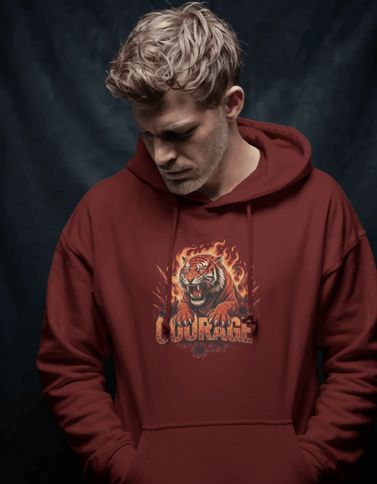 Unisex Hoodie – Tiger Courage