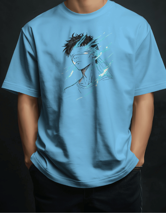 Heavy Drip Oversized T-Shirt "Blindfold Energy"