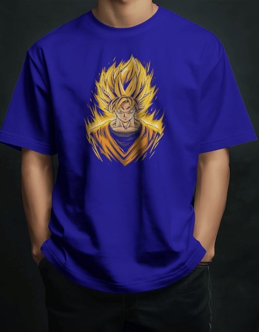 Heavy Drip Oversized T-Shirt "Saiyan Awakening"